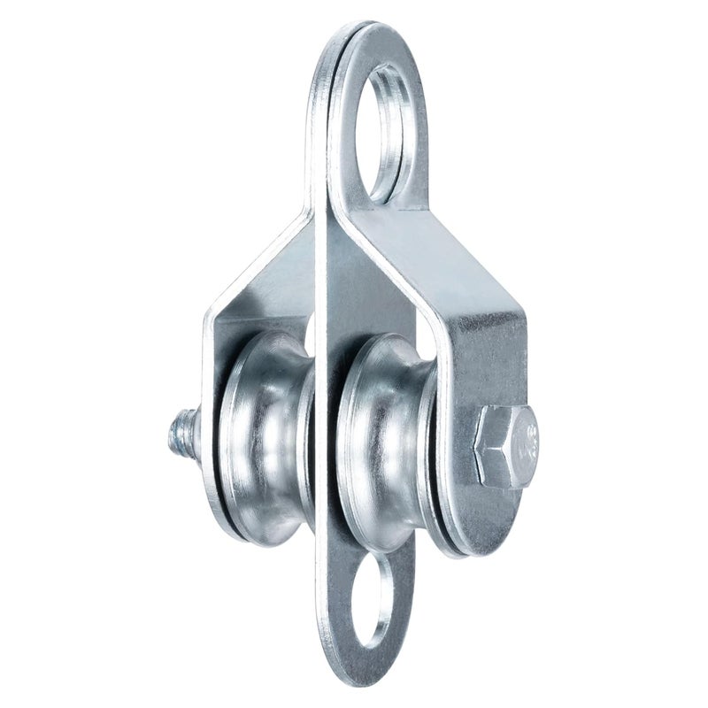 KCNOFNC Double Cable Pulley Block, with Ball Bearings for 0.23 Inch/6mm Wire Rope, Good for Pulley Lifing System, 1Pack - Image 1